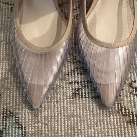 Cult Gaia Clear Beige Women's Mules - Picture 5 of 6